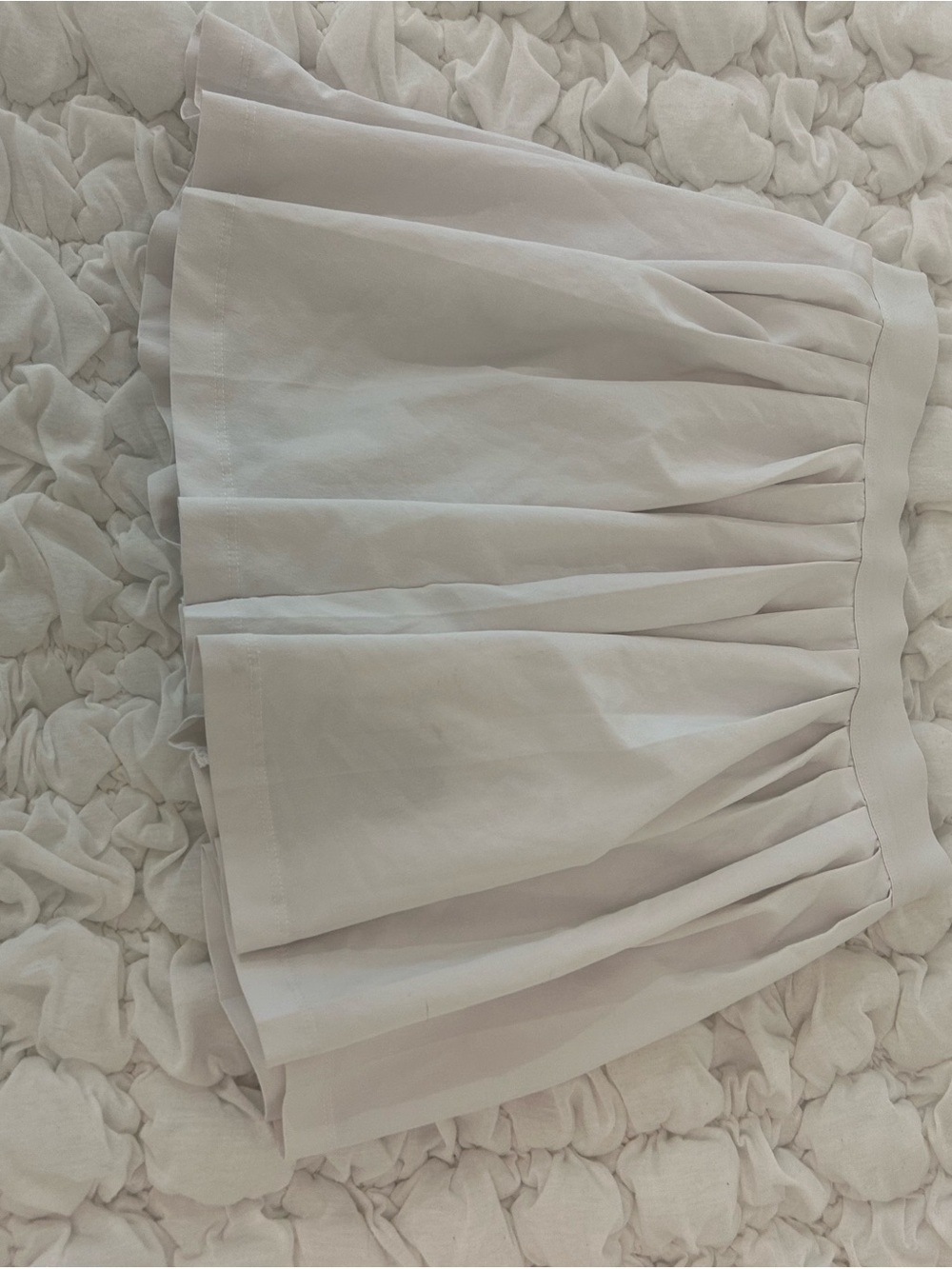 Athleta Pleated Mini Skirt in Soft Cream